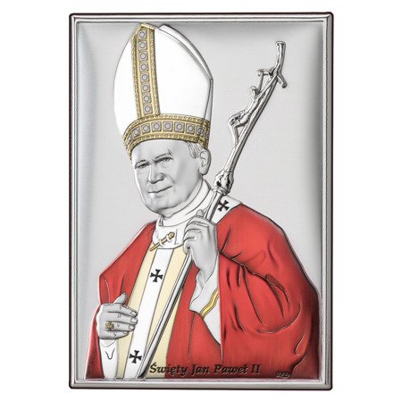 Obrazek srebrny Święty Jan Paweł II papież DS16C